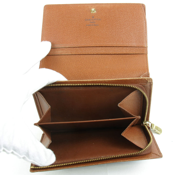 『USED』 
LOUIS VUITTON ルイ・ヴィトン 
 ポルトモネピエトレゾール M61730 二つ折り財布 
モノグラムキャンバス モノグラム