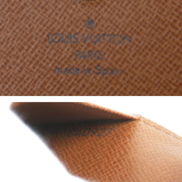 『USED』 
LOUIS VUITTON ルイ・ヴィトン 
 ポルトモネピエトレゾール M61730 二つ折り財布 
モノグラムキャンバス モノグラム