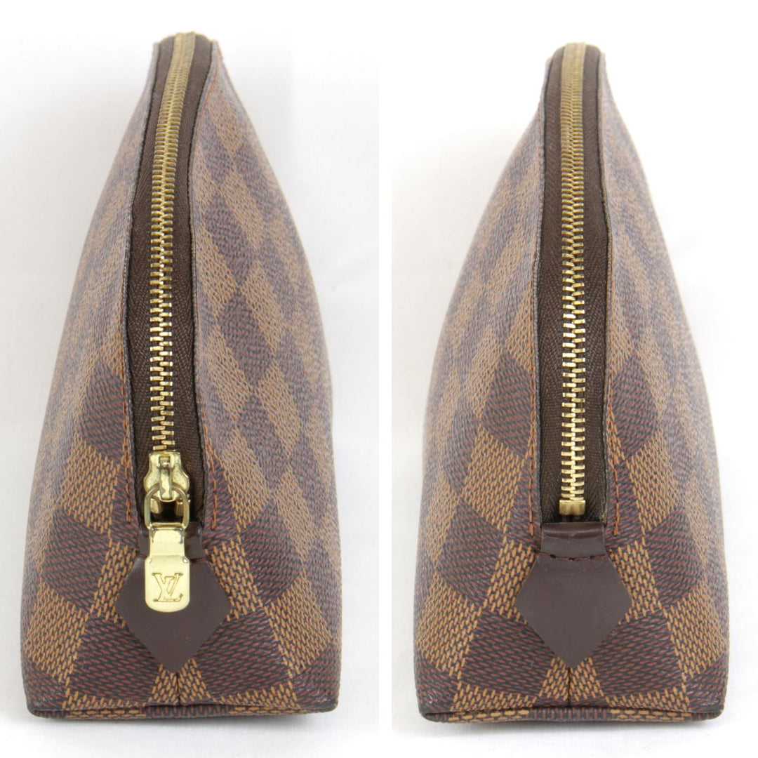 美品『USED』 
LOUIS VUITTON ルイ・ヴィトン 
 ポシェットコスメティック N47516 ポーチ 
ダミエキャンバス エベヌ