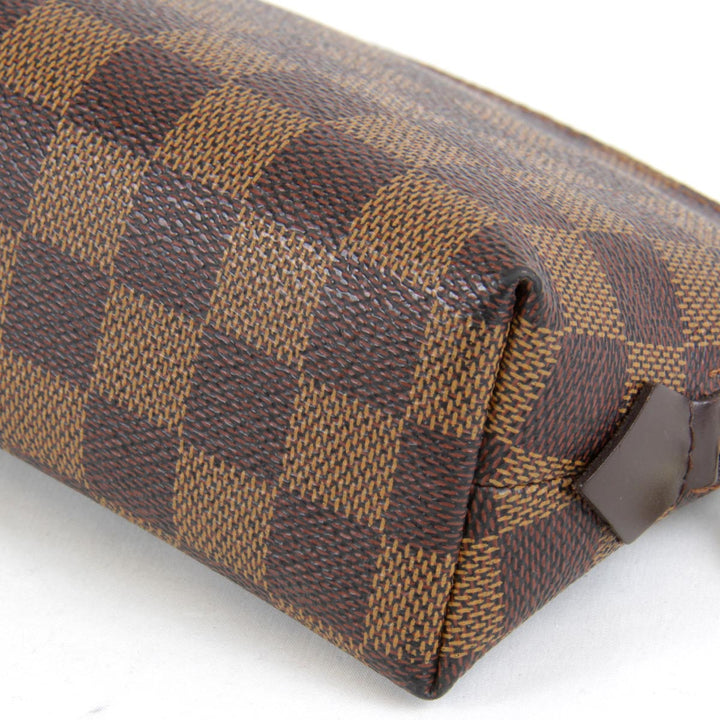 美品『USED』 
LOUIS VUITTON ルイ・ヴィトン 
 ポシェットコスメティック N47516 ポーチ 
ダミエキャンバス エベヌ