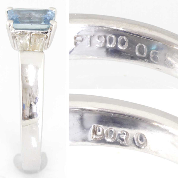 美品『USED』 Pt900 
リング・指輪
 青石 0.68 5.1g