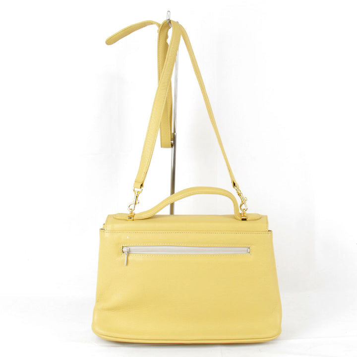 『USED』 
Pierre Cardin ピエールカルダン 
 ショルダーバッグ 
レザー サフランイエロー