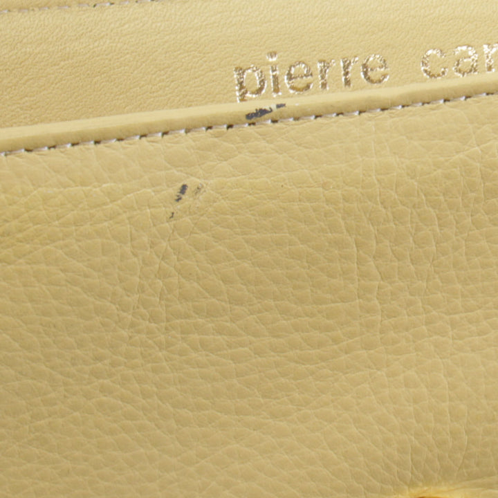 『USED』 
Pierre Cardin ピエールカルダン 
 ショルダーバッグ 
レザー サフランイエロー