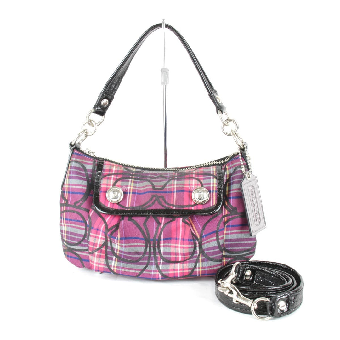 『USED』 
COACH コーチ 
 14366 ショルダーバッグ 
ナイロン ピンク
