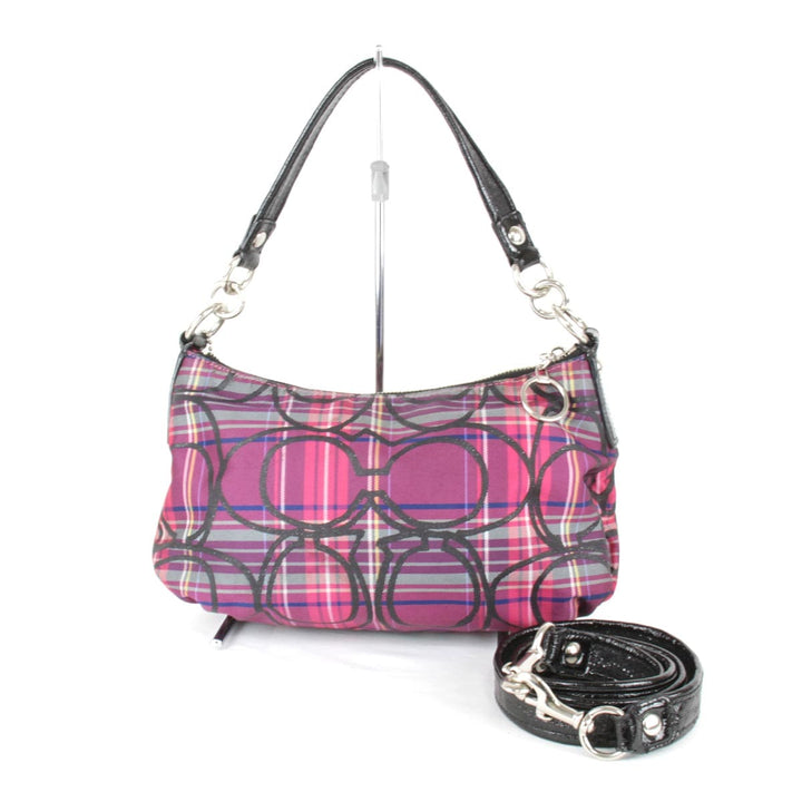 『USED』 
COACH コーチ 
 14366 ショルダーバッグ 
ナイロン ピンク