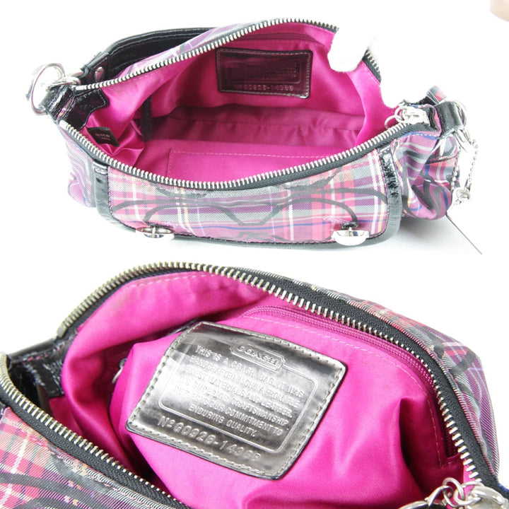 『USED』 
COACH コーチ 
 14366 ショルダーバッグ 
ナイロン ピンク