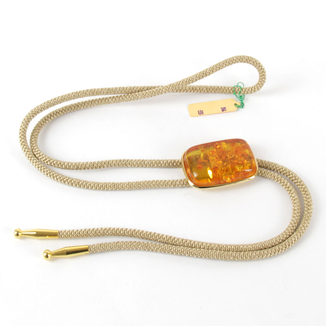 美品『USED』 
 
 ループタイ その他アクセサリー 
琥珀 オレンジ×ベージュ