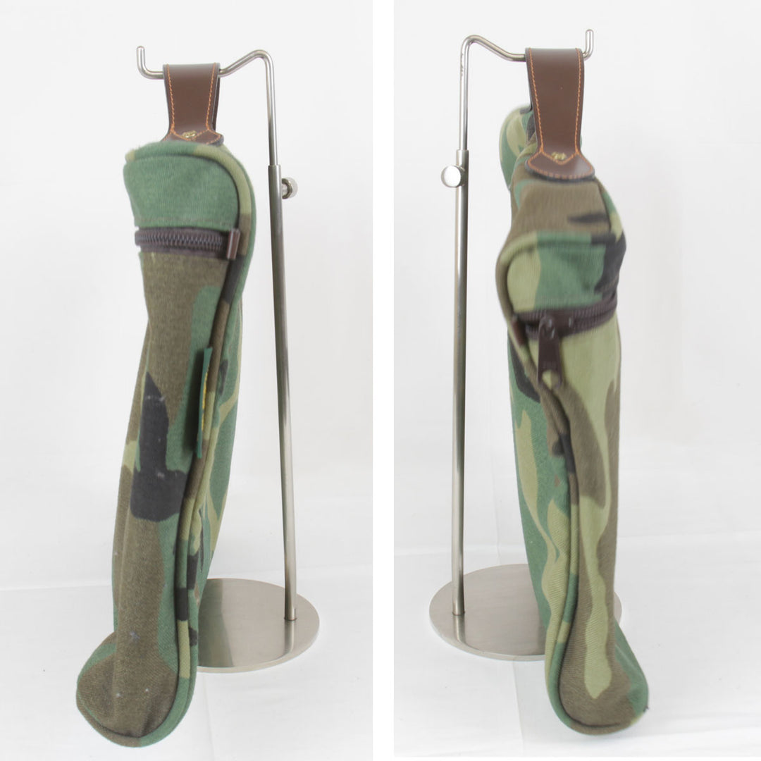 『USED』Herve Chapelier  
Herve Chapelier エルベ・シャプリエ 
 迷彩バッグ ハンドバッグ 
ナイロン 迷彩柄