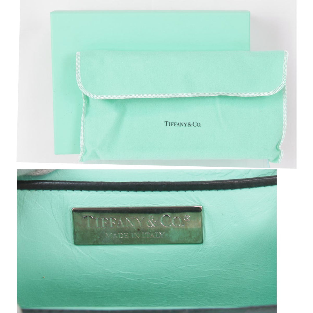 『USED』 
TIFFANY&Co. ティファニー 
 クラッチバッグ 
ビーズ/レザー  ブラック