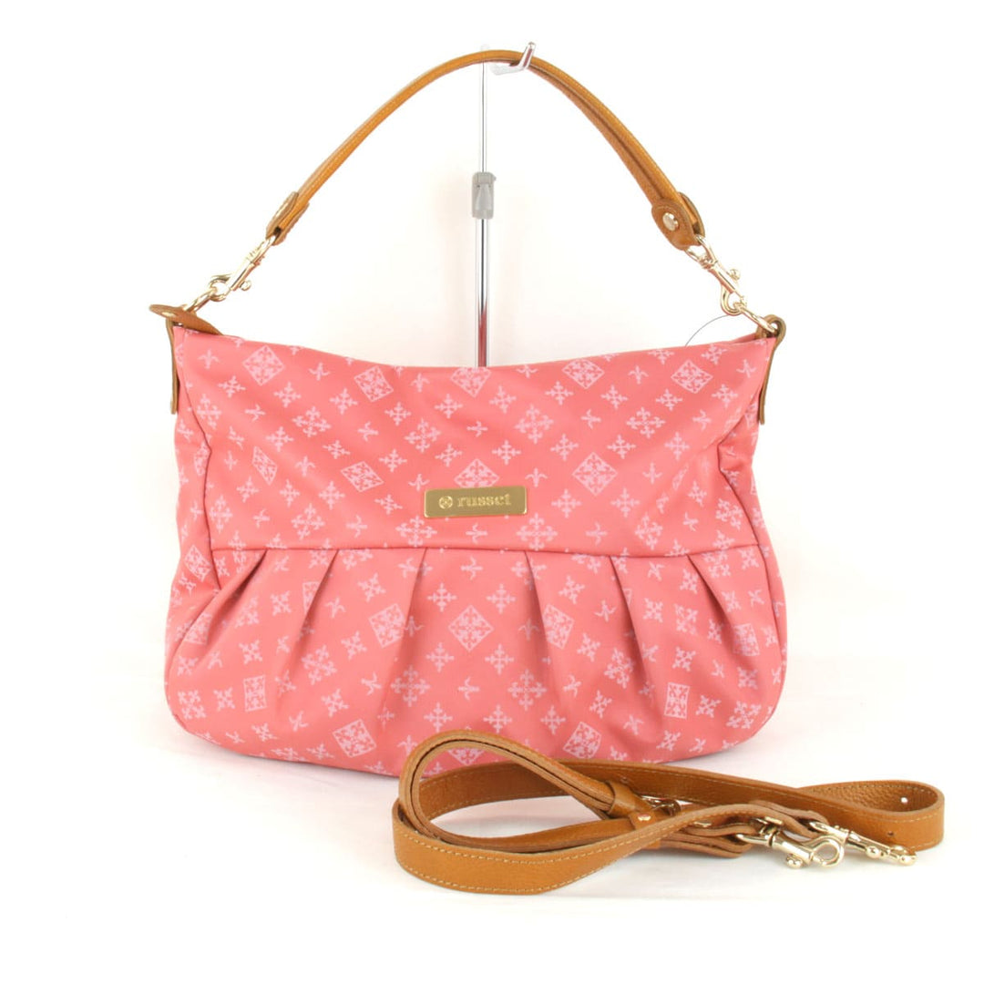 美品『USED』 
russet ラシット 
 2way ショルダーバッグ 
ナイロン ピンク
