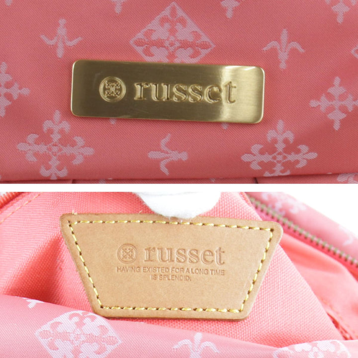 美品『USED』 
russet ラシット 
 2way ショルダーバッグ 
ナイロン ピンク