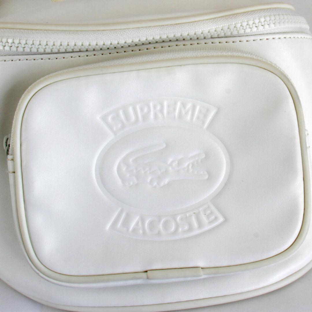 『USED』 
LACOSTE ラコステ 
 Supreme×LACOSTE ウエストバッグ 
ポリエステル ホワイト