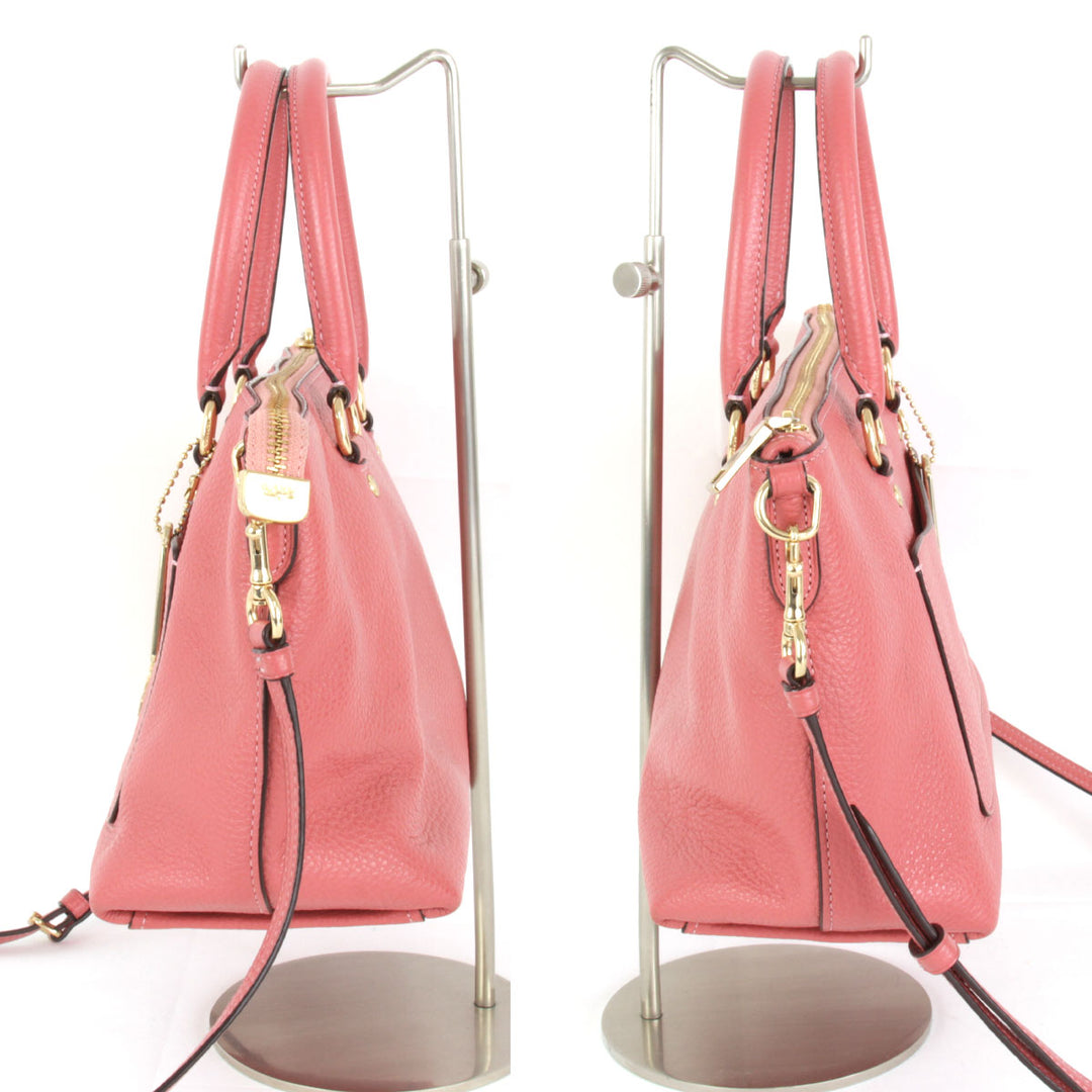 美品『USED』 
COACH コーチ 
 F31466 ショルダーバッグ 
レザー ピンク