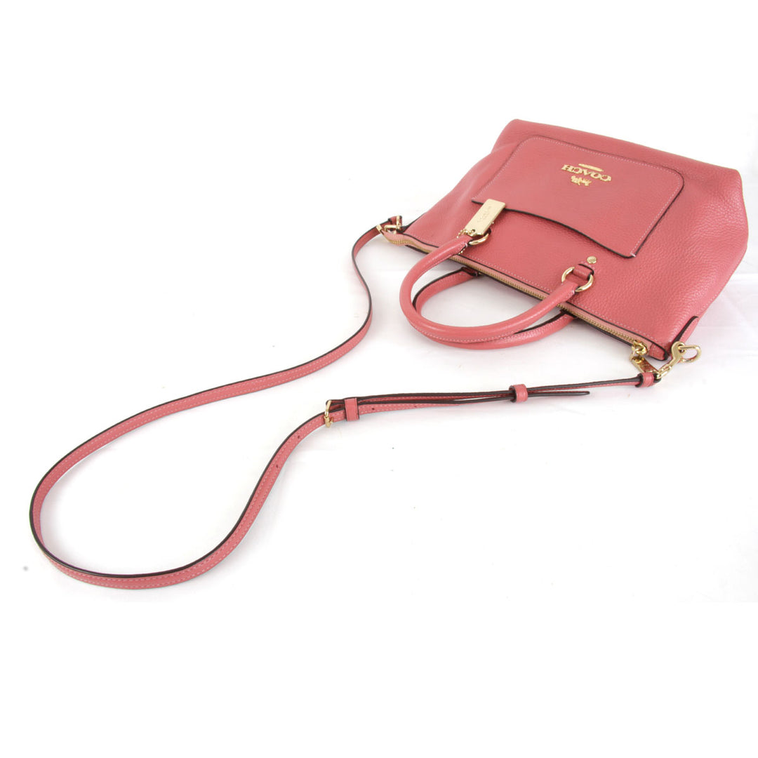 美品『USED』 
COACH コーチ 
 F31466 ショルダーバッグ 
レザー ピンク