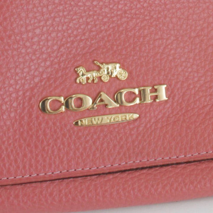 美品『USED』 
COACH コーチ 
 F31466 ショルダーバッグ 
レザー ピンク