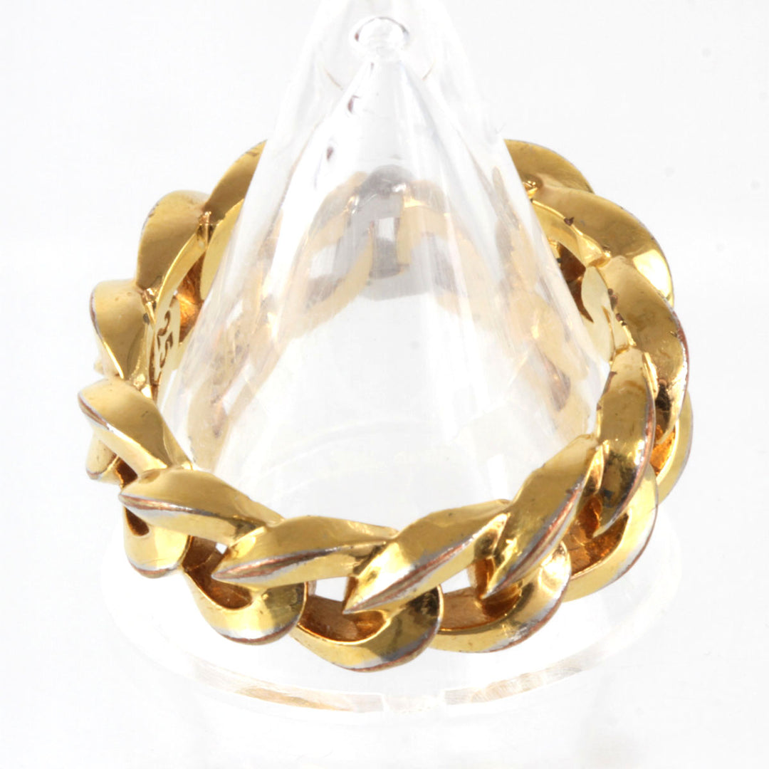 『USED』 メタル 
VERSACE  グレカチェーンバンド リング・指輪