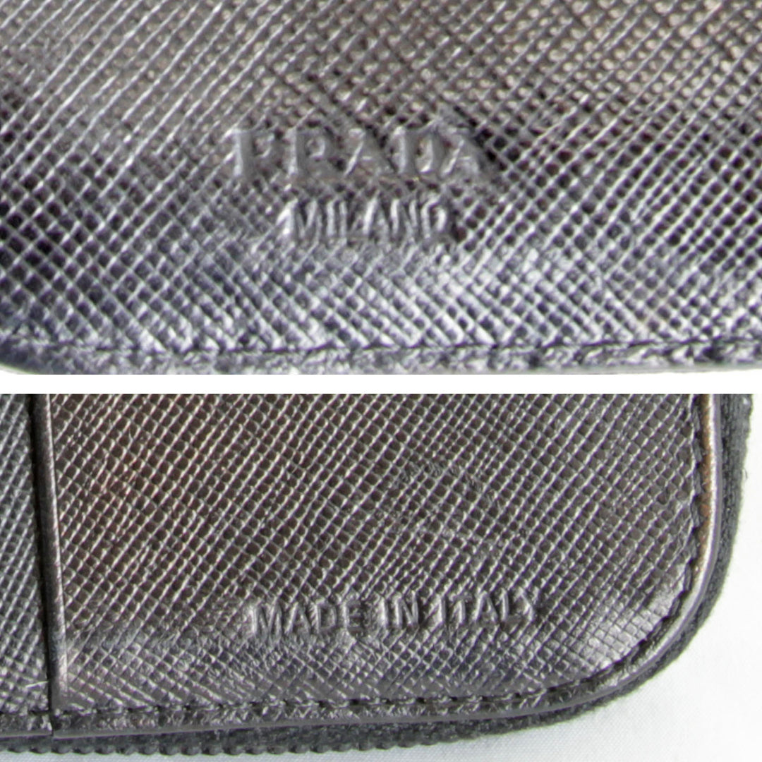 『USED』 
PRADA プラダ 
 二つ折り財布 
ナイロン/レザー  ブラック