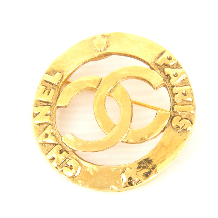 美品『USED』 
CHANEL シャネル 
 ブローチ 
メタル ゴールドカラー