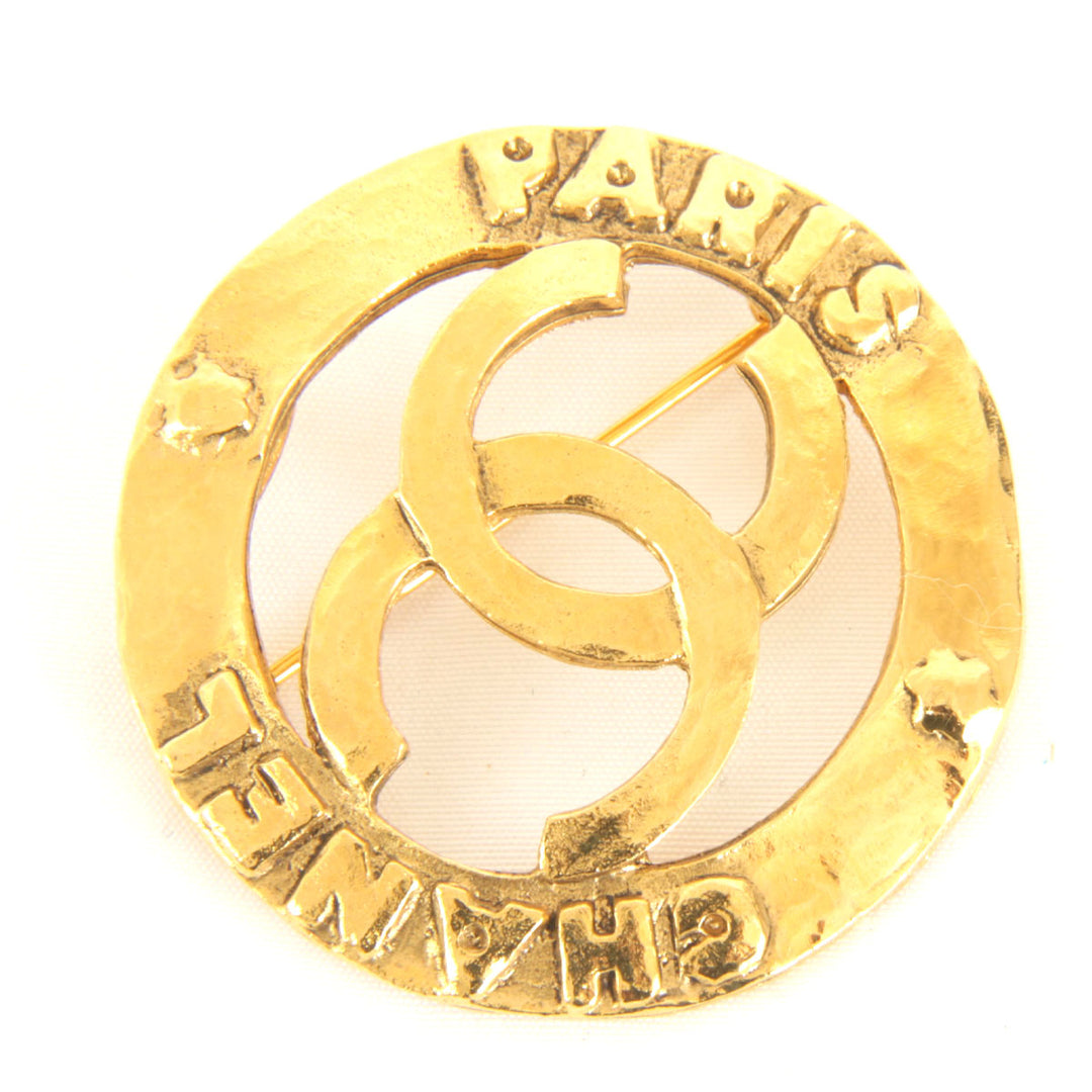 美品『USED』 
CHANEL シャネル 
 ブローチ 
メタル ゴールドカラー