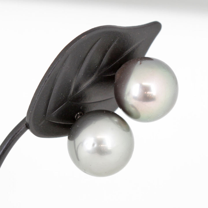 美品『USED』 Pt900 /タヒチパール 
ピアス
 タヒチパール 4.2g