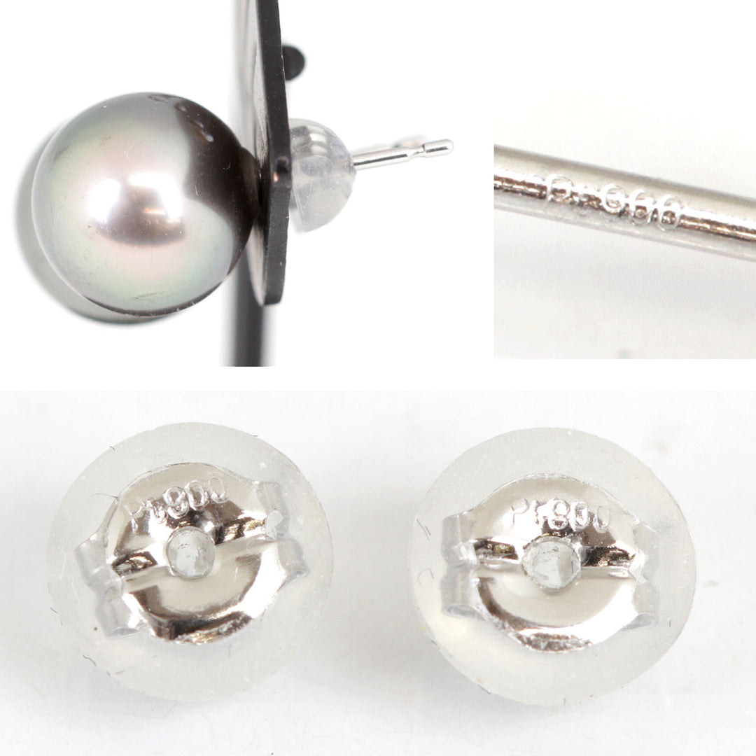 美品『USED』 Pt900 /タヒチパール 
ピアス
 タヒチパール 4.2g