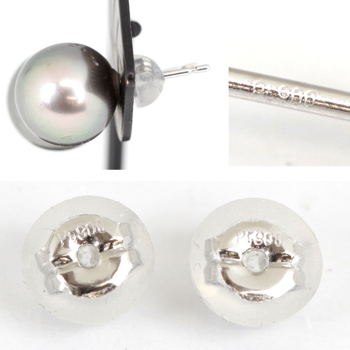 美品『USED』 Pt900 /タヒチパール 
ピアス
 タヒチパール 4.2g