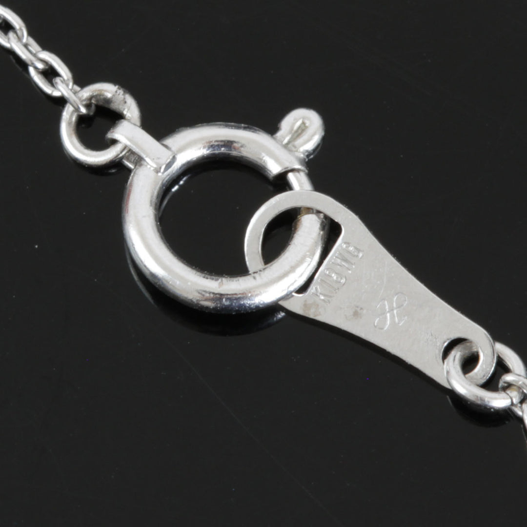 美品『USED』 K18WG 
 ジュエリーマキ　サミスターダイヤモンド　ハート ネックレス
 ダイヤモンド 0.45 3.6g
