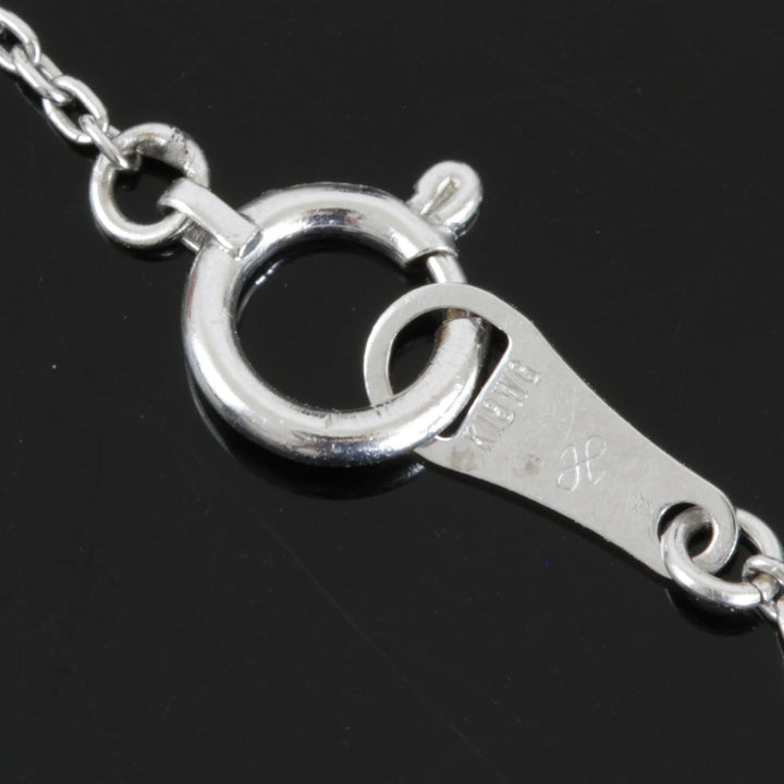 美品『USED』 K18WG 
 ジュエリーマキ　サミスターダイヤモンド　ハート ネックレス
 ダイヤモンド 0.45 3.6g
