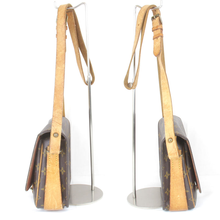 『USED』 
LOUIS VUITTON ルイ・ヴィトン 
 カルトシエールGM M51252 ショルダーバッグ 
モノグラムキャンバス モノグラム