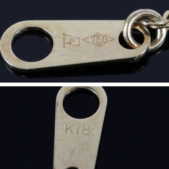 美品『USED』 K18/パール  /ダイヤモンド 
ネックレス
 ダイヤモンド 0.04 6.2g