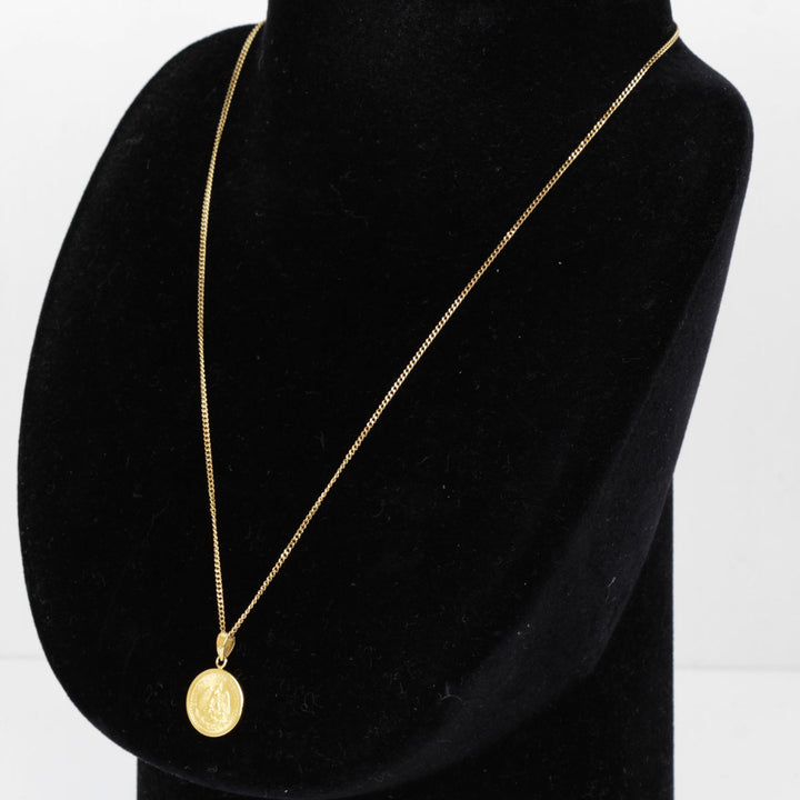 美品『USED』 K18 /K21.6 
 メキシコ金貨 1945 DOS PESOS ネックレス
 4.3g