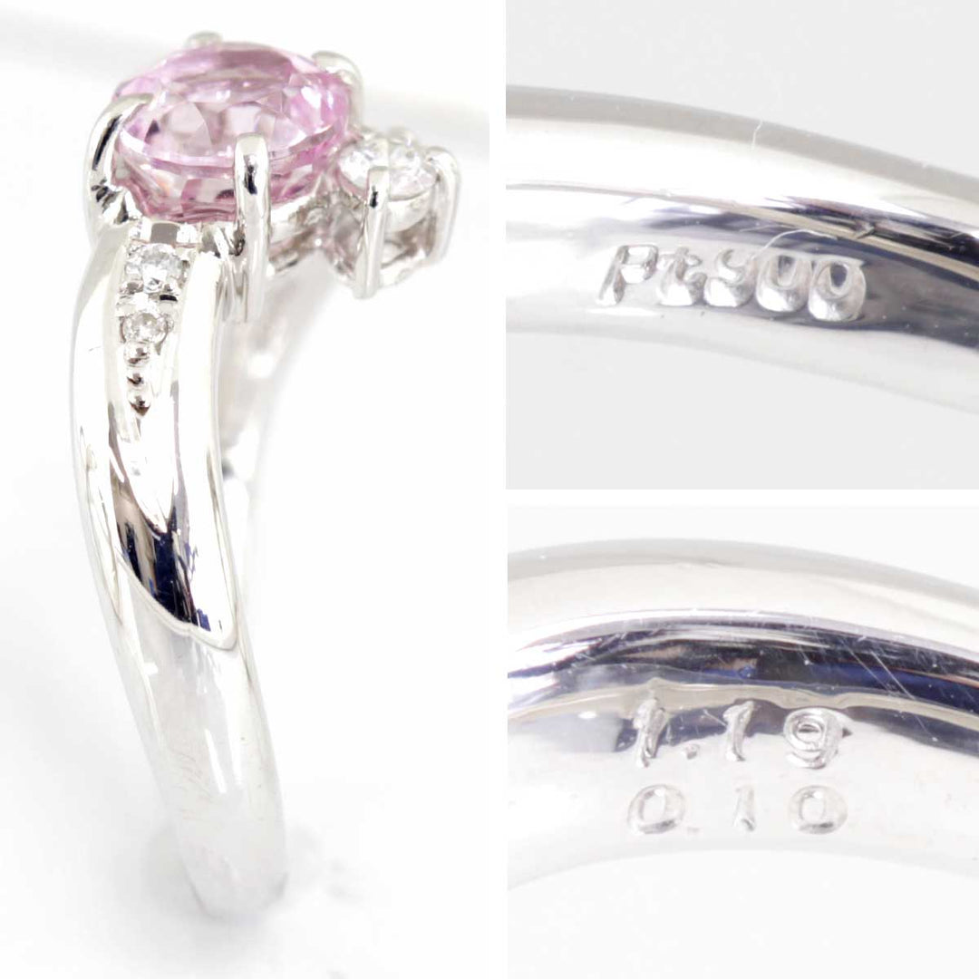 美品『USED』 Pt900 
リング・指輪
 クンツァイト 1.19 6.6g