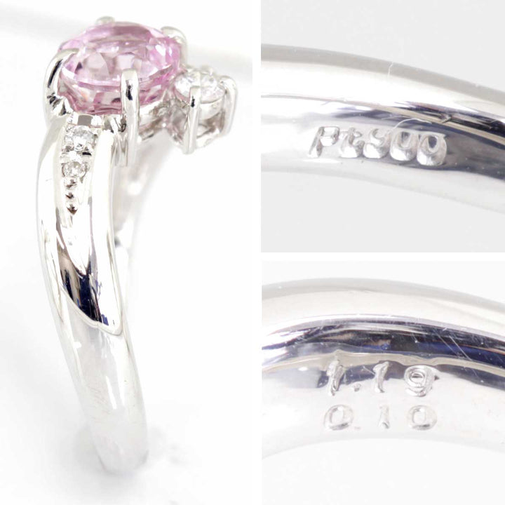 美品『USED』 Pt900 
リング・指輪
 クンツァイト 1.19 6.6g