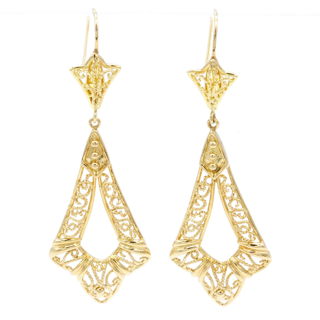 美品『USED』 K18 
ピアス
 4.4g フックピアス