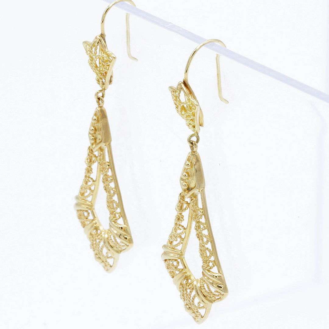 美品『USED』 K18 
ピアス
 4.4g フックピアス