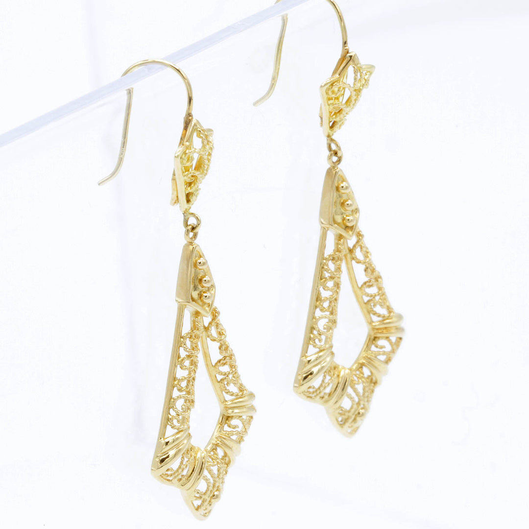 美品『USED』 K18 
ピアス
 4.4g フックピアス