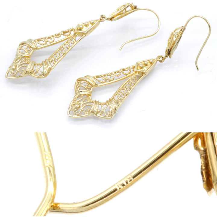 美品『USED』 K18 
ピアス
 4.4g フックピアス