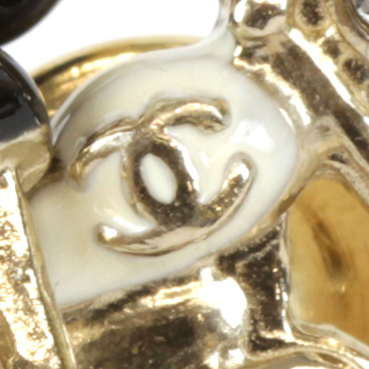 美品『USED』 
CHANEL シャネル 
 バイクモチーフピン ブローチ 
メタル ブラック×ホワイト×シルバーカラー
