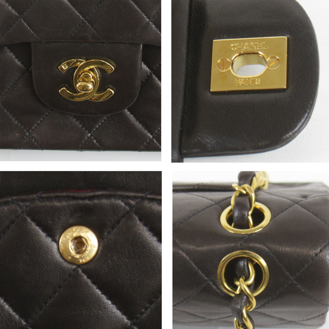 『USED』 
CHANEL シャネル 
 マトラッセ ショルダーバッグ 
ラムスキン ブラック