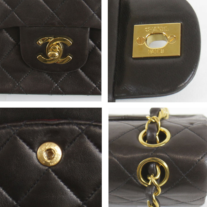 『USED』 
CHANEL シャネル 
 マトラッセ ショルダーバッグ 
ラムスキン ブラック