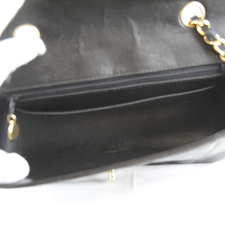 『USED』 
CHANEL シャネル 
 ダイアナマトラッセ チェーンショルダー ショルダーバッグ 
ラムスキン ブラック