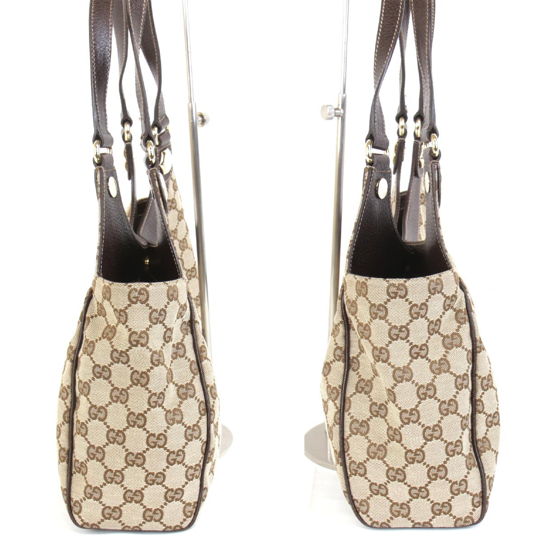 『USED』 
GUCCI グッチ 
 トートバッグ 
GGキャンバス ベージュ