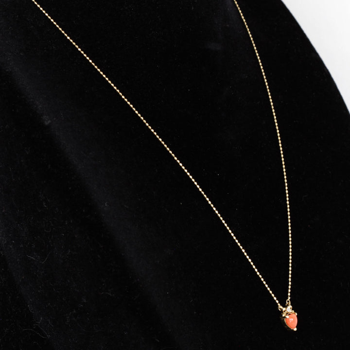 美品『USED』 K10 
 ハート ネックレス
 1.2g