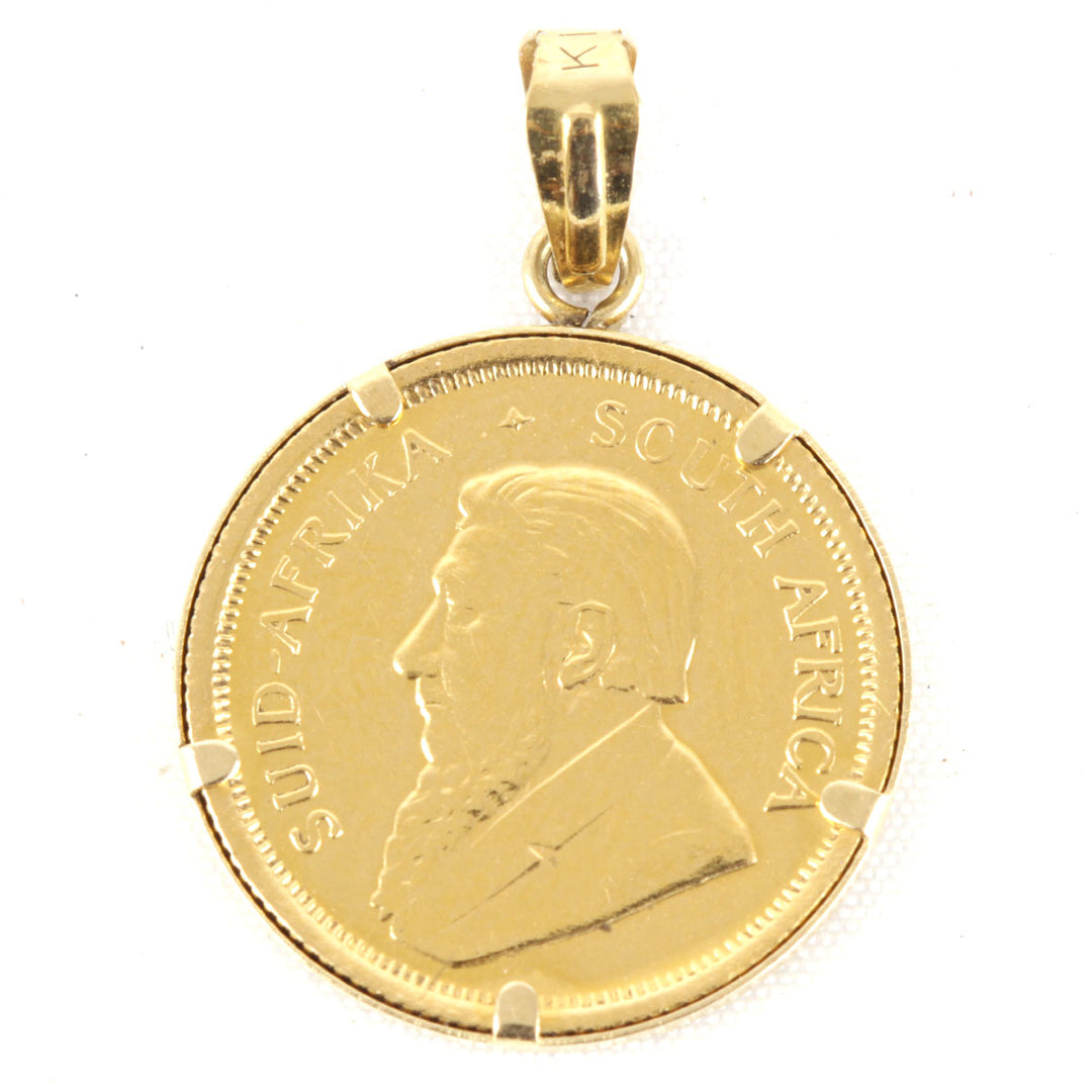 『USED』 
 
 クルーガーランド金貨 1982 1/10oz ペンダントトップ 
K24/K18  ゴールドカラー