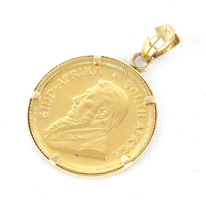 『USED』 
 
 クルーガーランド金貨 1982 1/10oz ペンダントトップ 
K24/K18  ゴールドカラー