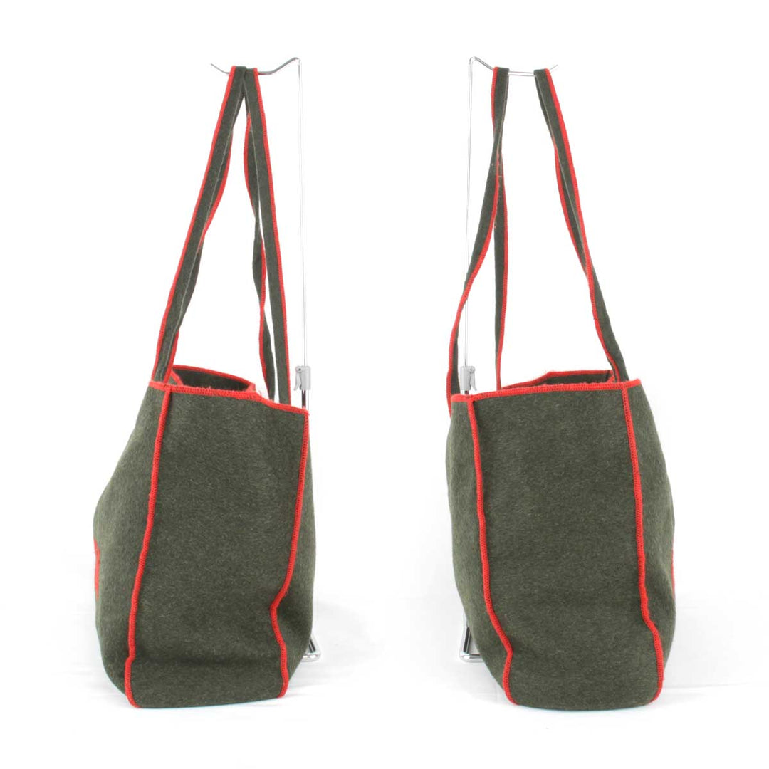 『USED』 
FENDI フェンディ 
 トートバッグ 
フェルト カーキ