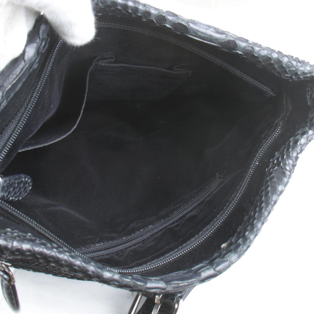 『USED』 
 
 ショルダーバッグ 
パイソン ブラック