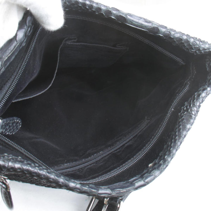 『USED』 
 
 ショルダーバッグ 
パイソン ブラック