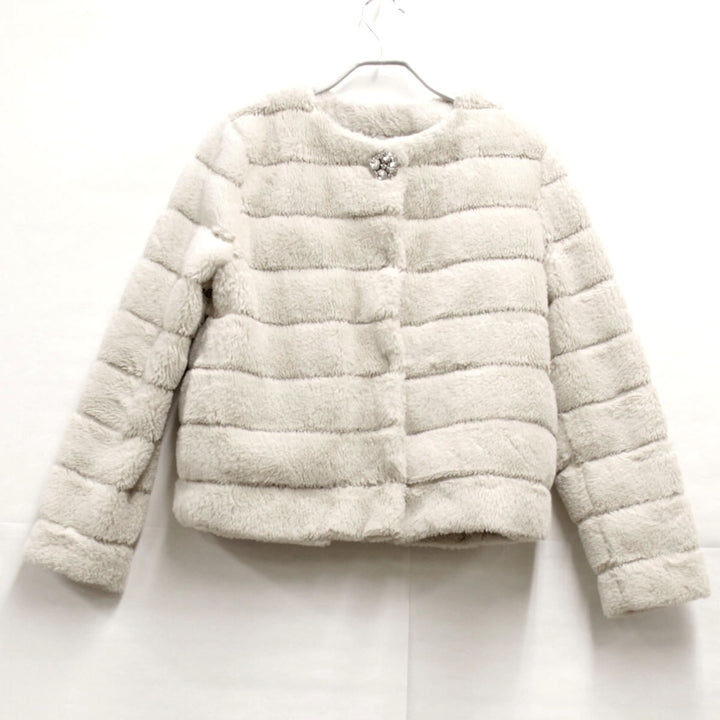 『USED』 
 
 Maglie par ef-de ノーカラージャケット 
ポリエステル ベージュ