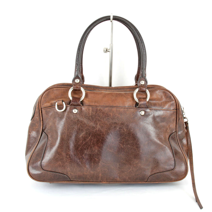 『USED』 
COACH コーチ 
 プッシュロック サッチェル 2WAY 17888 ハンドバッグ 
レザー ブラウン
